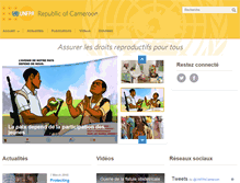 Tablet Screenshot of cameroon.unfpa.org