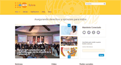 Desktop Screenshot of bolivia.unfpa.org