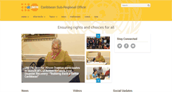 Desktop Screenshot of caribbean.unfpa.org