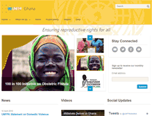 Tablet Screenshot of ghana.unfpa.org